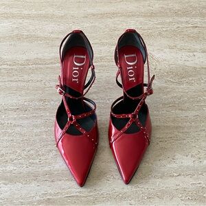 Vintage Dior Studded Strap Pumps